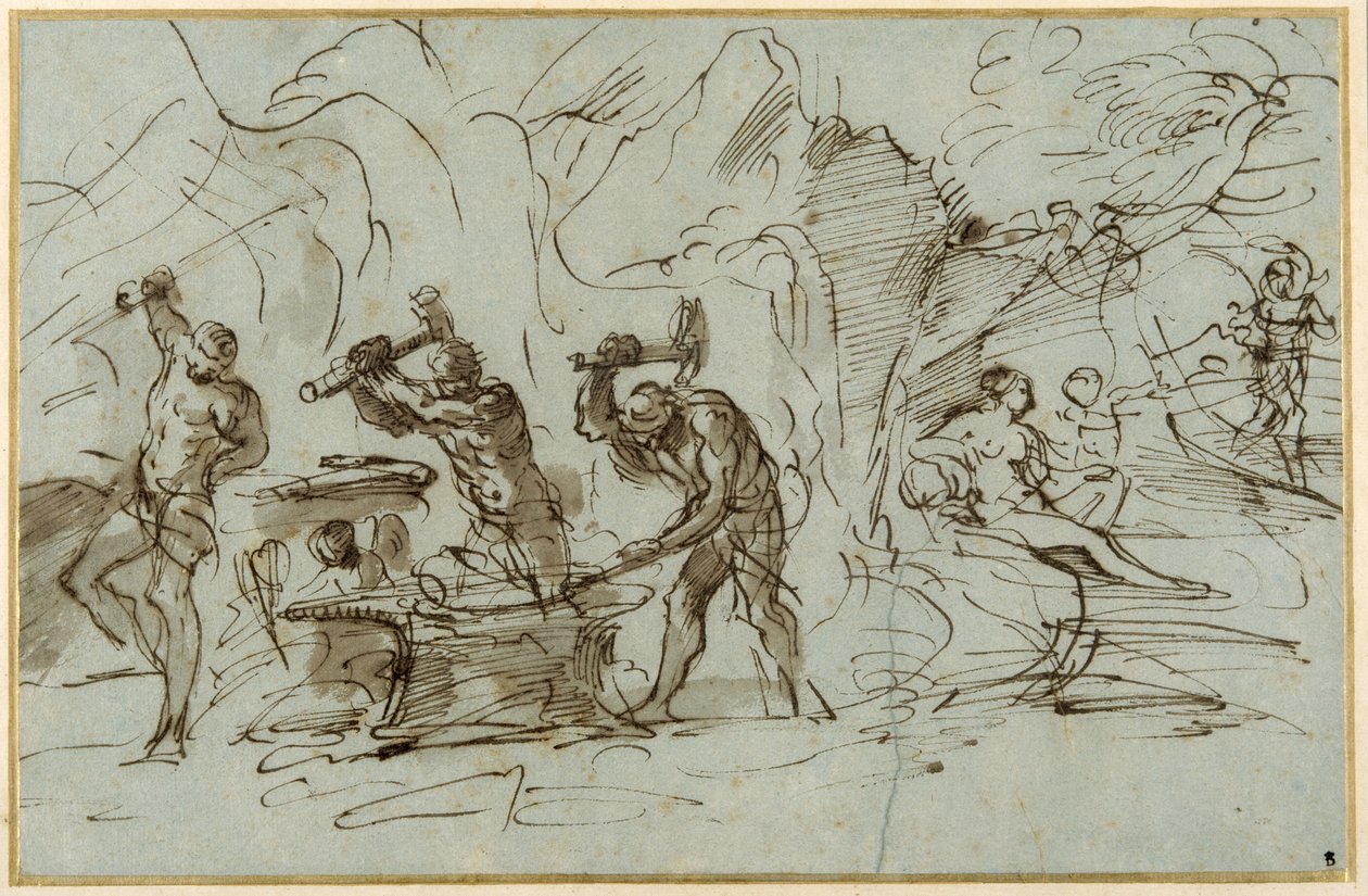 La fragua de Vulcano de Pier Francesco Mola