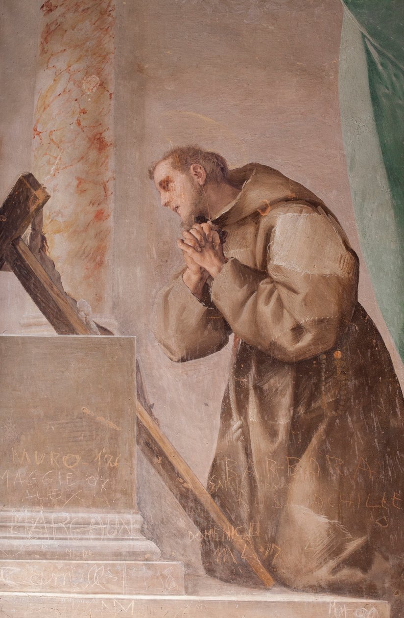 La oración de San Francisco por la salvación de Pier Francesco Morazzone