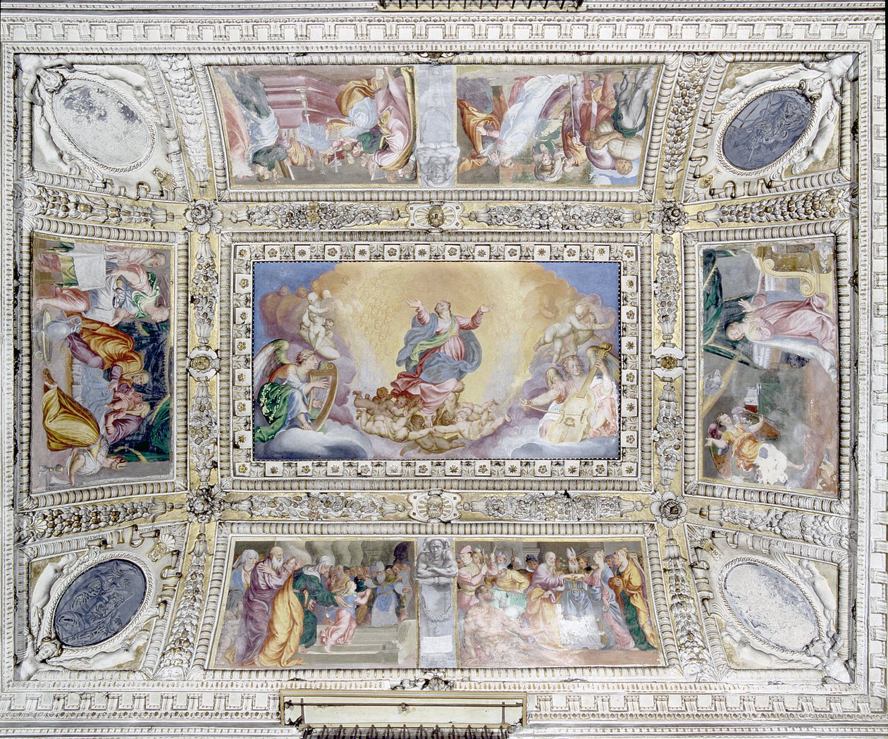 Escenas de la vida de la Virgen María y la Asunción, c.1600-25 de Pier Francesco Morazzone