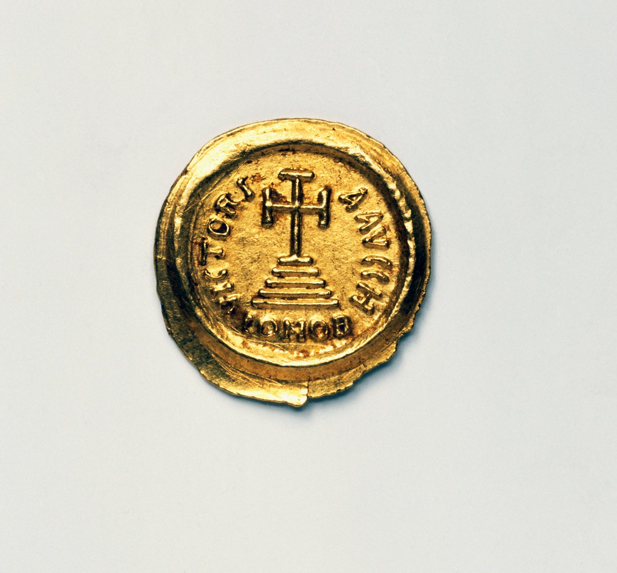 Solidus del emperador bizantino Heraclio, monedas bizantinas, siglo VII d.C. de Blaise Nicolas Le Sueur