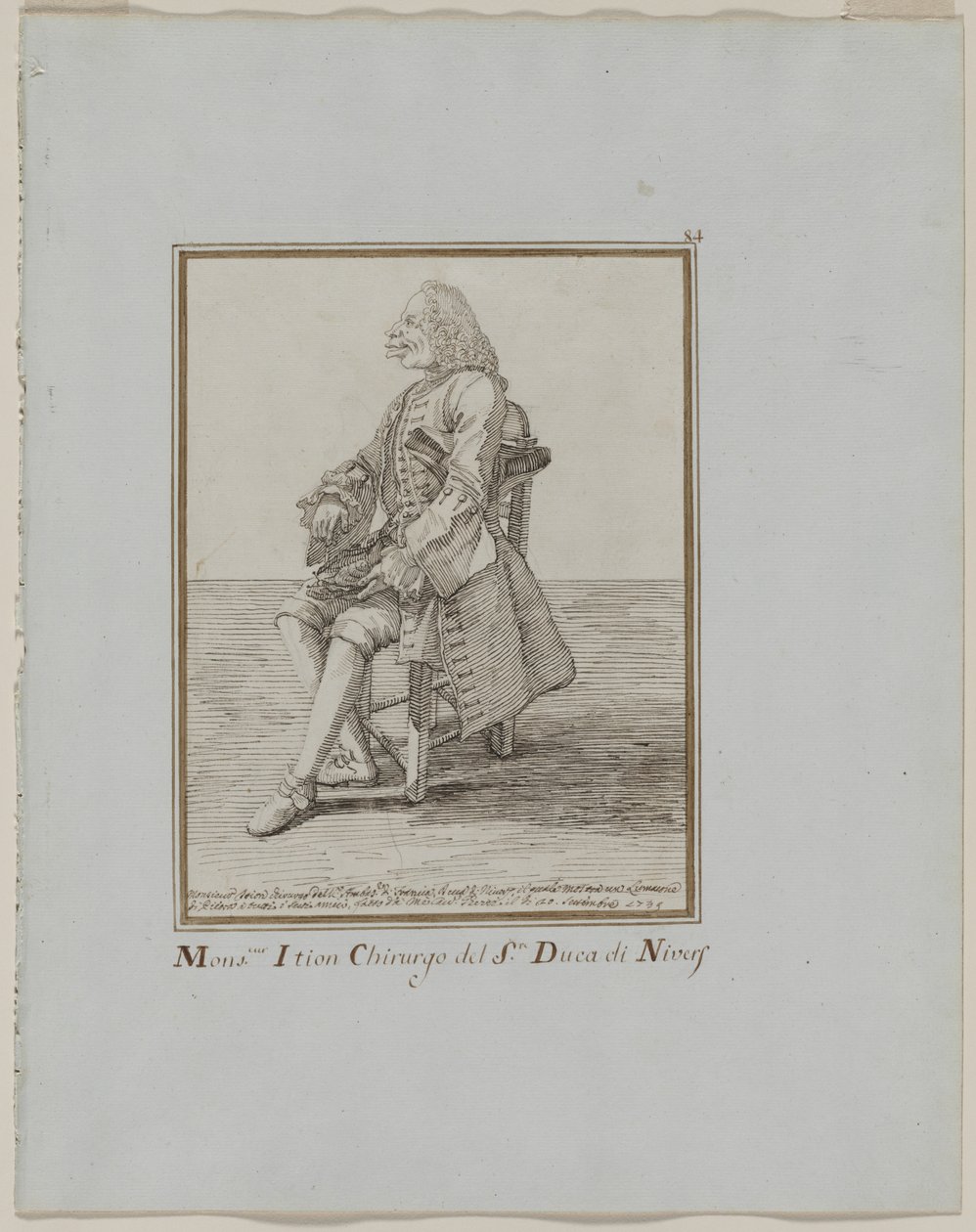 Monsieur Ition Chirurgo del sre. Duca di Nivers, 1749 de Pier Leone Ghezzi