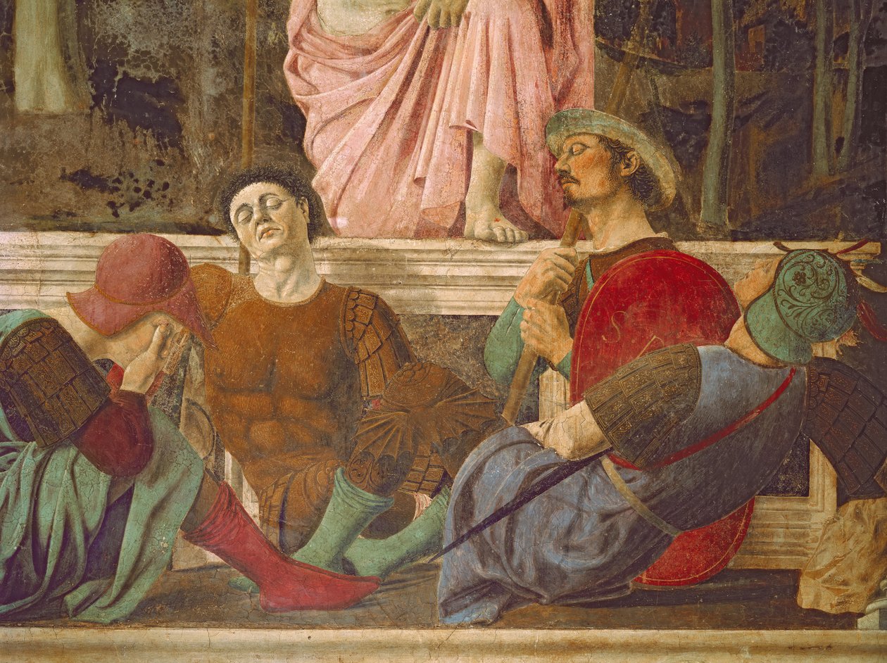 La resurrección (detalle) de Piero della Francesca