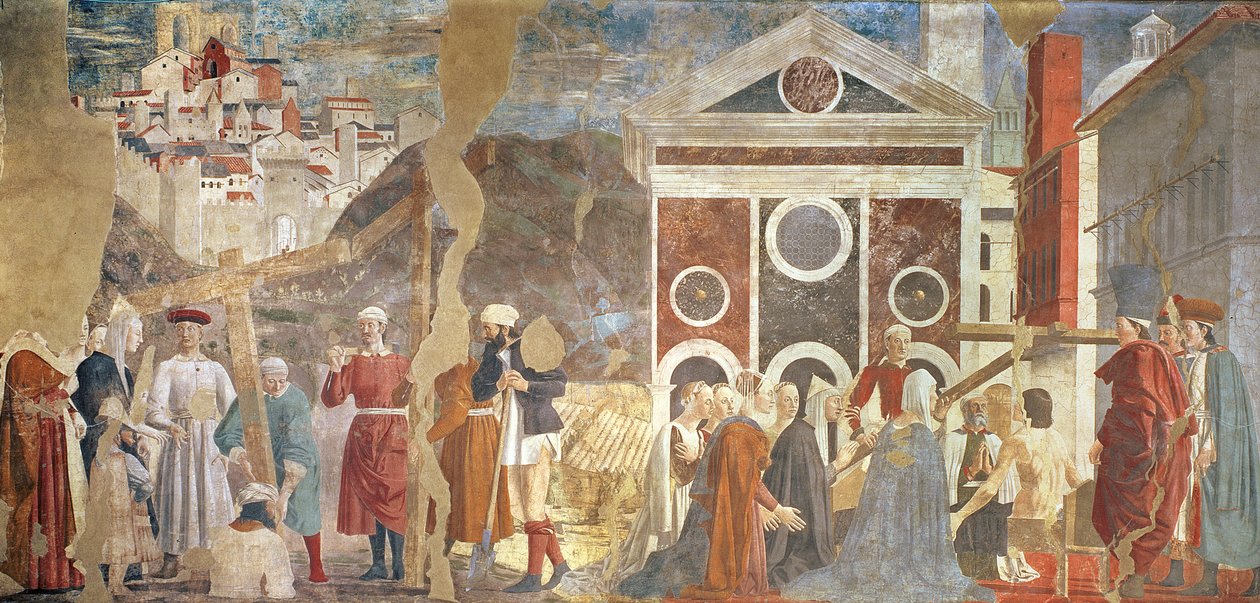 La verificación de la verdadera cruz, completada en 1464 de Piero della Francesca