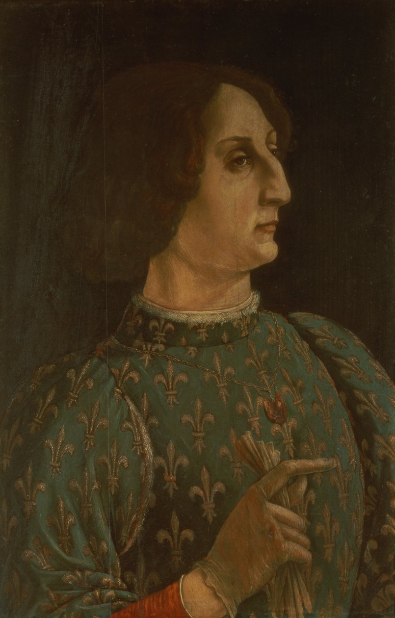 Retrato de Galeazzo Mario Sforza (1444-76) c.1471 de Piero del Pollaiolo