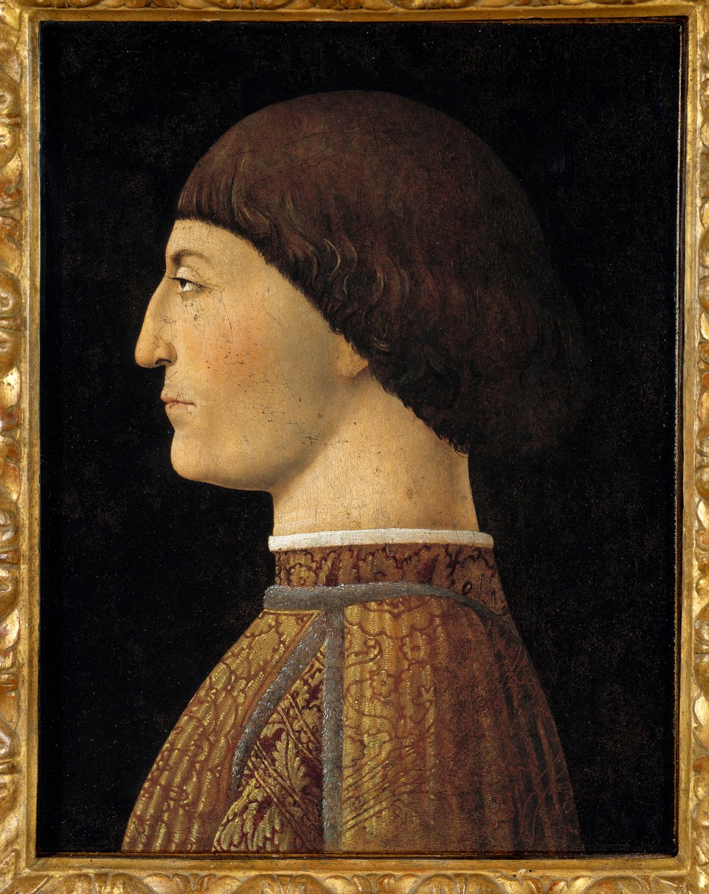 Retrato de Sigismondo Malatesta, Señor de Rímini (1417-1468). Pintura de Piero della Francesca (1410/1420-1492) 1451 de Piero della Francesca