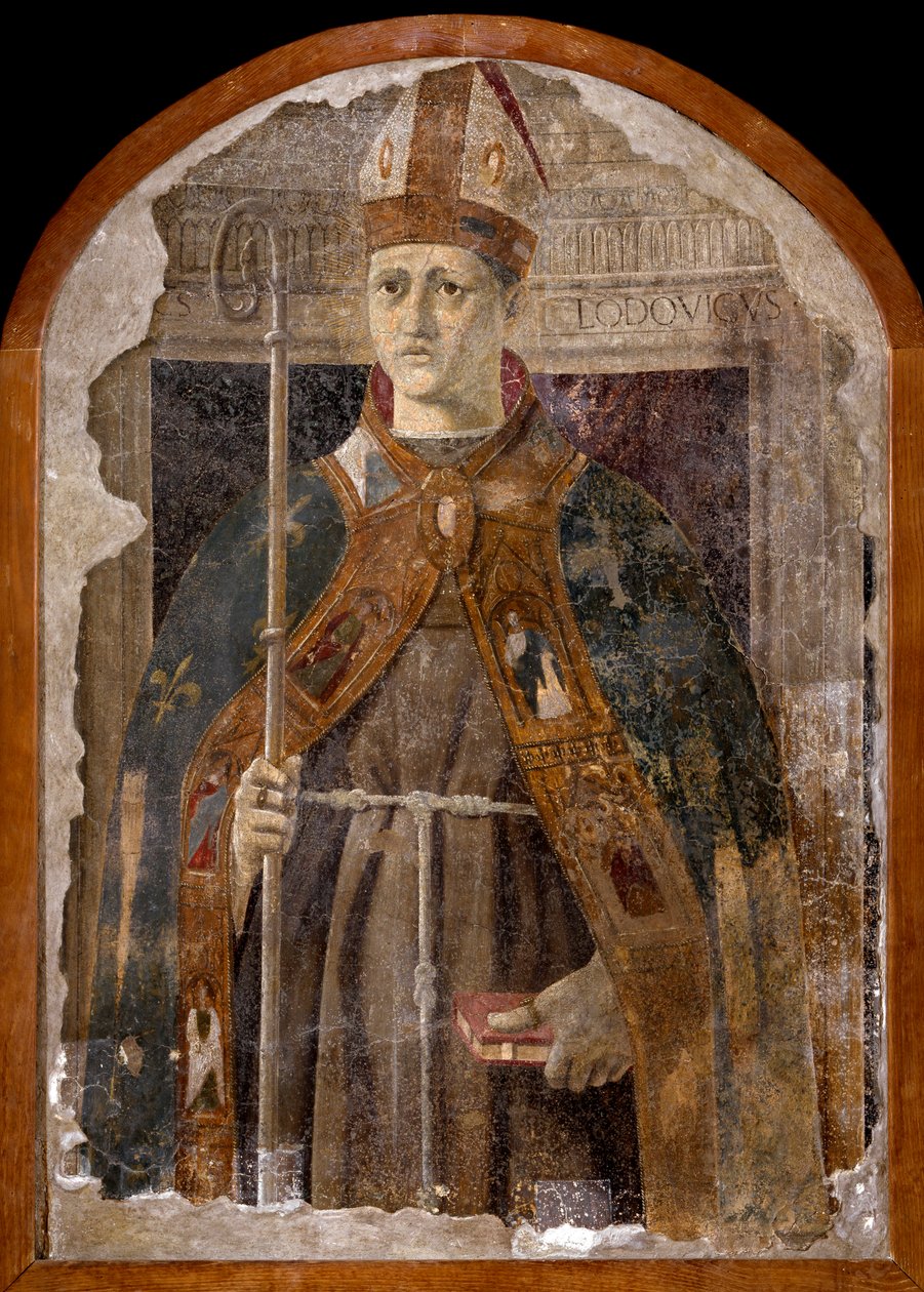 San Ludovico di Tolosa (Luis de Anjou o San Luis de Tolosa) de Piero della Francesca