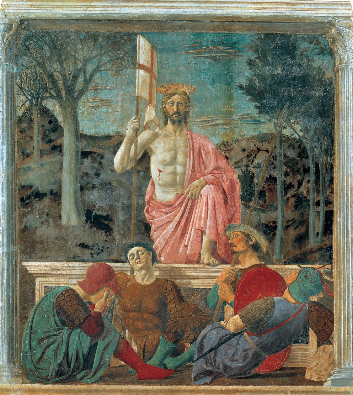 La Resurrección de Cristo,1463-65 (fresco) de Piero della Francesca