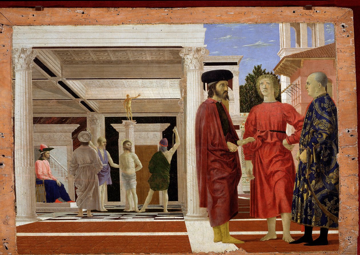 La flagelación de Cristo, 1444-50 de Piero della Francesca