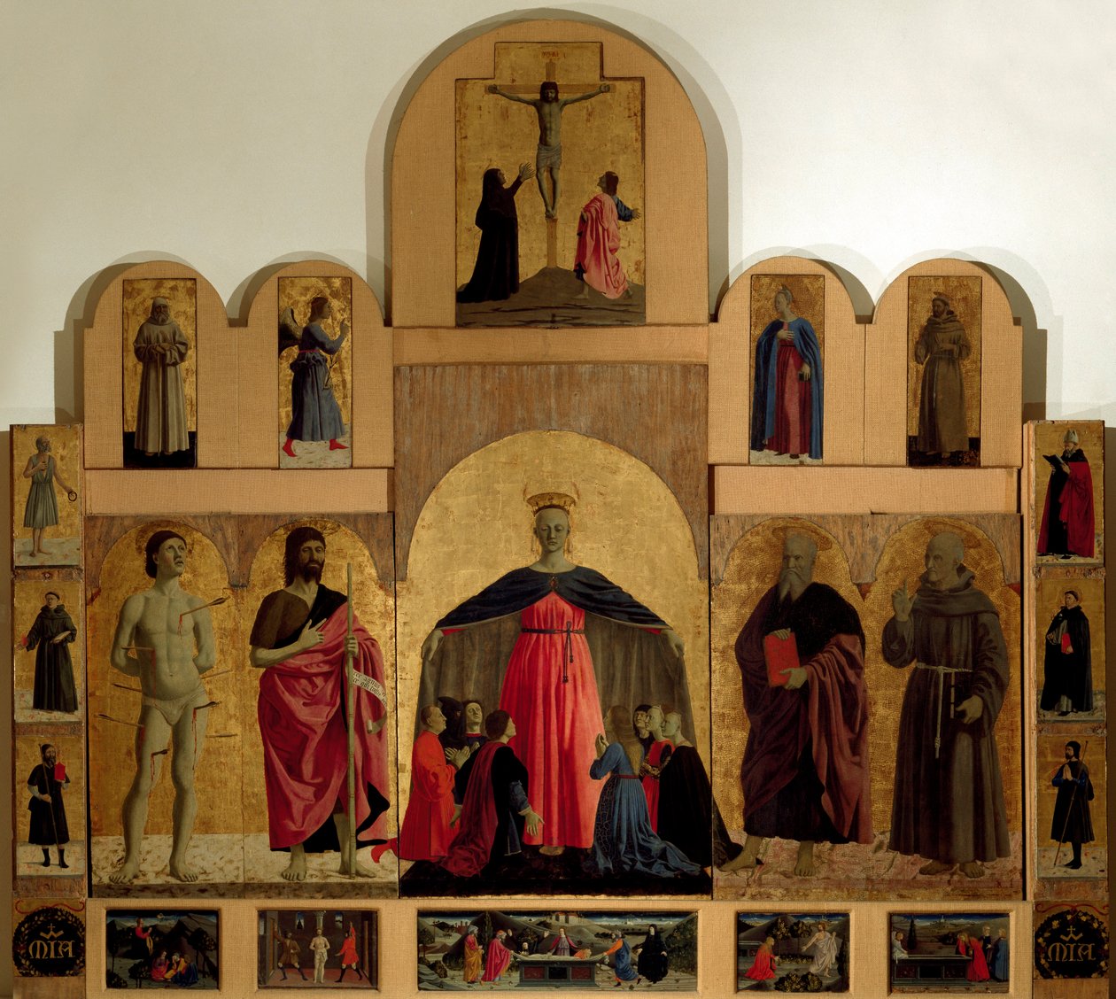 (detalle) del retablo de la Misericordia de Piero della Francesca