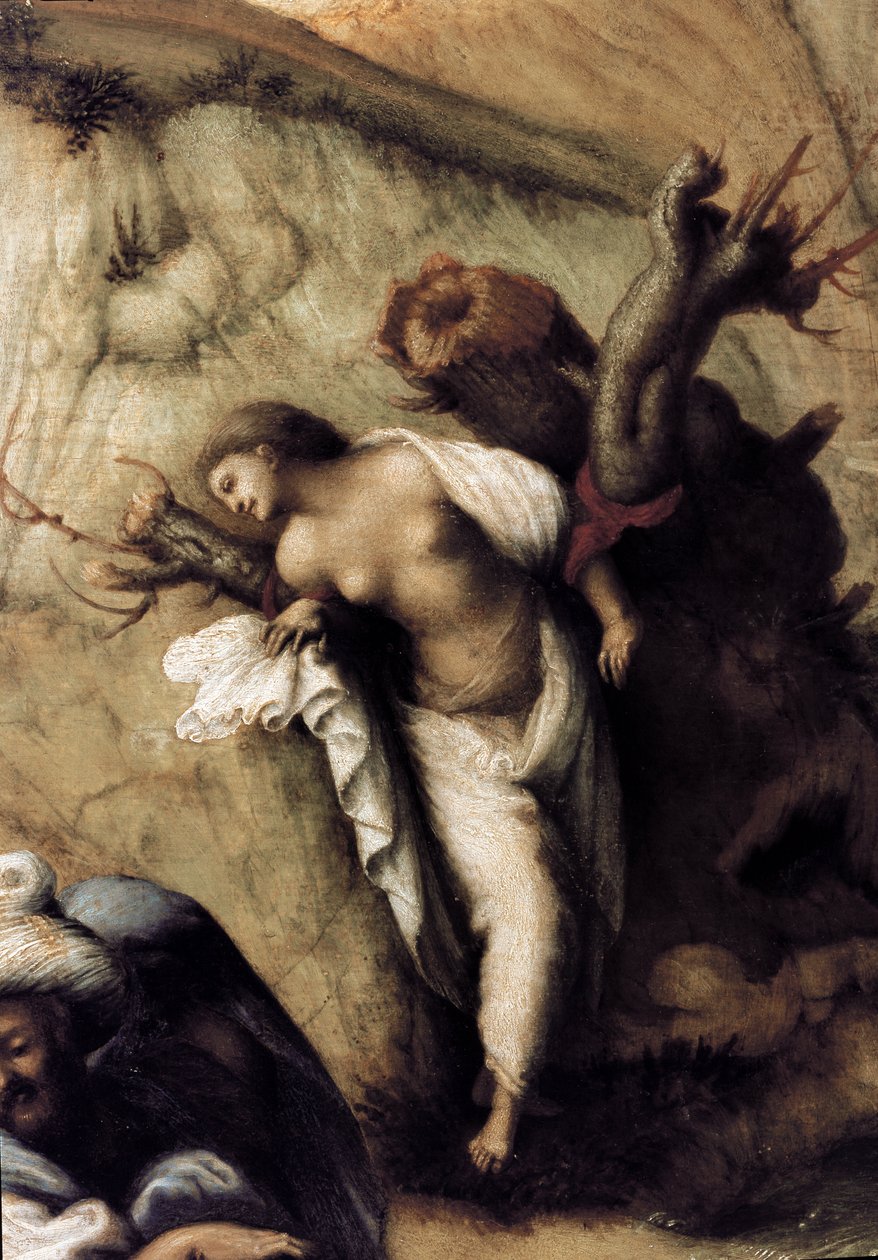 Andrómeda liberada por Perseo, (detalle) de Piero di Cosimo