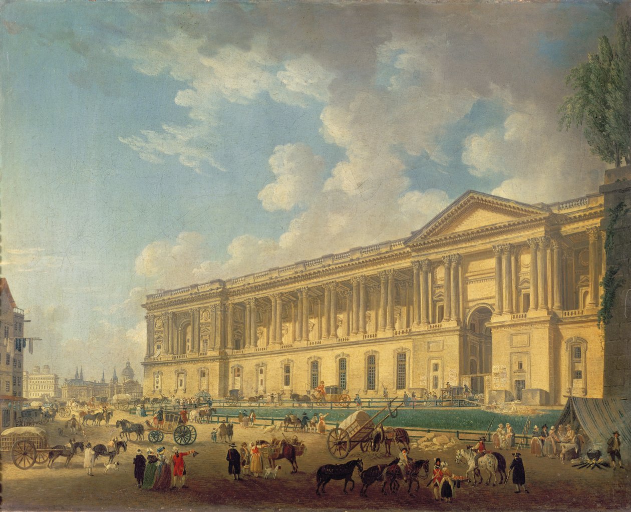 La columnata del Louvre, c.1770 de Pierre Antoine Demachy