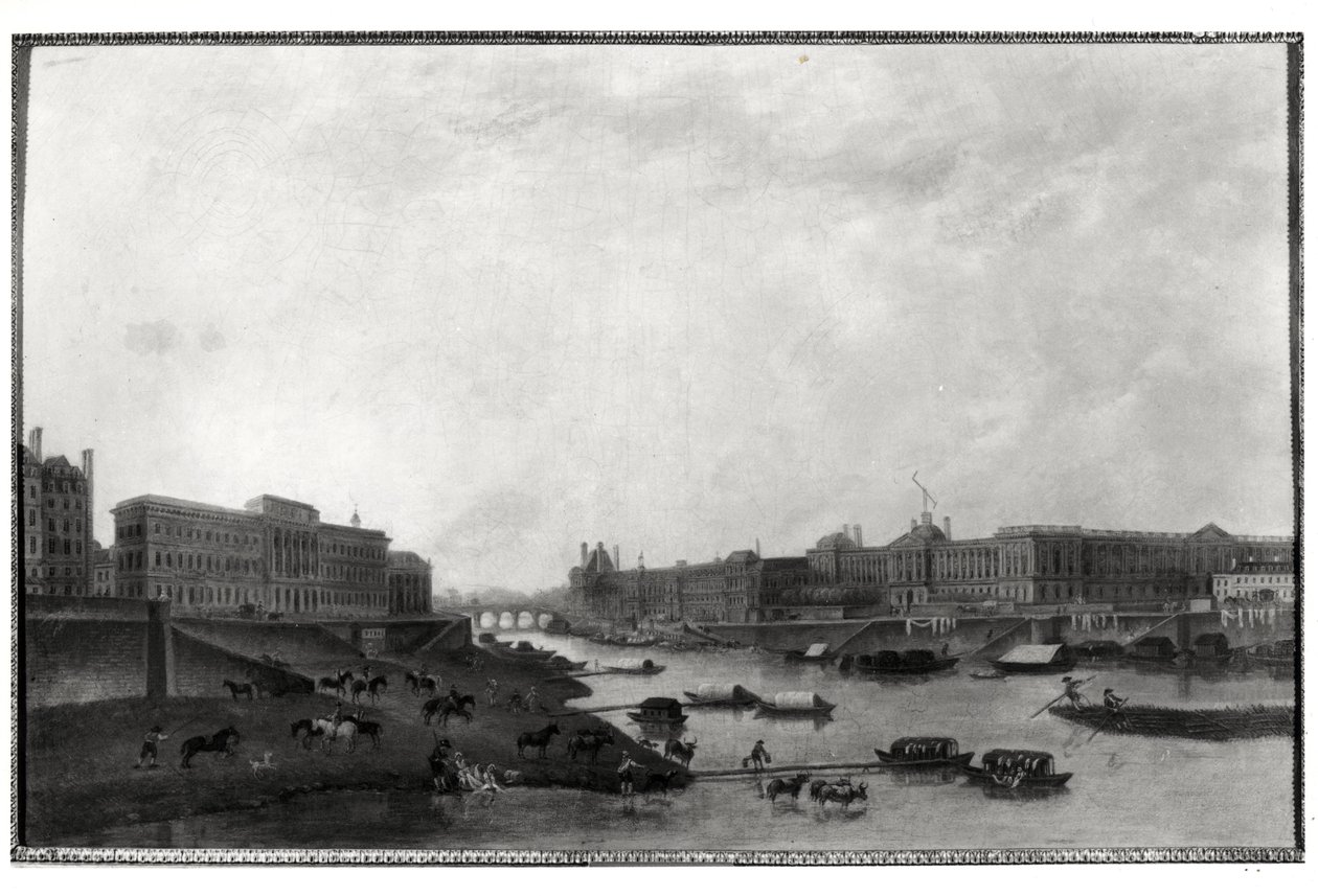Vista de París desde el Pont-Neuf, c.1800 de Pierre Antoine Demachy