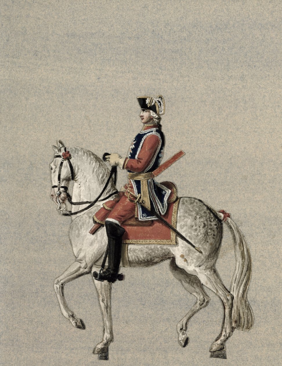 Retrato ecuestre del príncipe Charles de Beauveau-Craon (1720-93) de Pierre Antoine Lesueur
