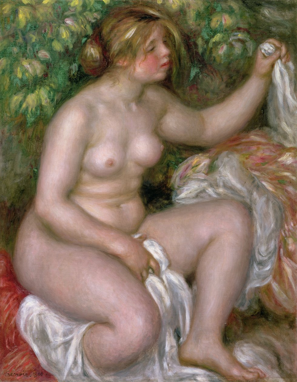 Después del baño de Pierre Auguste Renoir