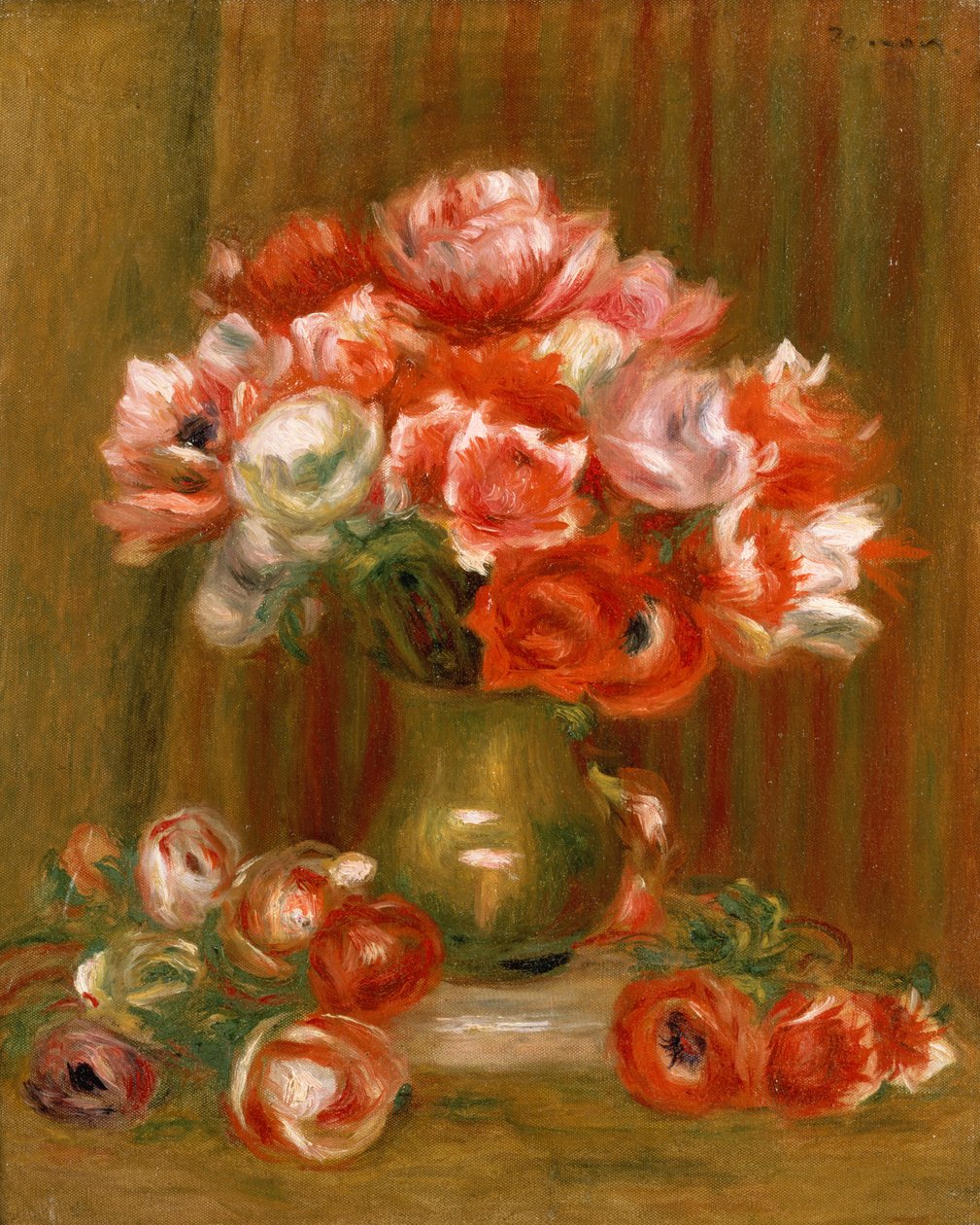 Anémonas, 1909 de Pierre Auguste Renoir