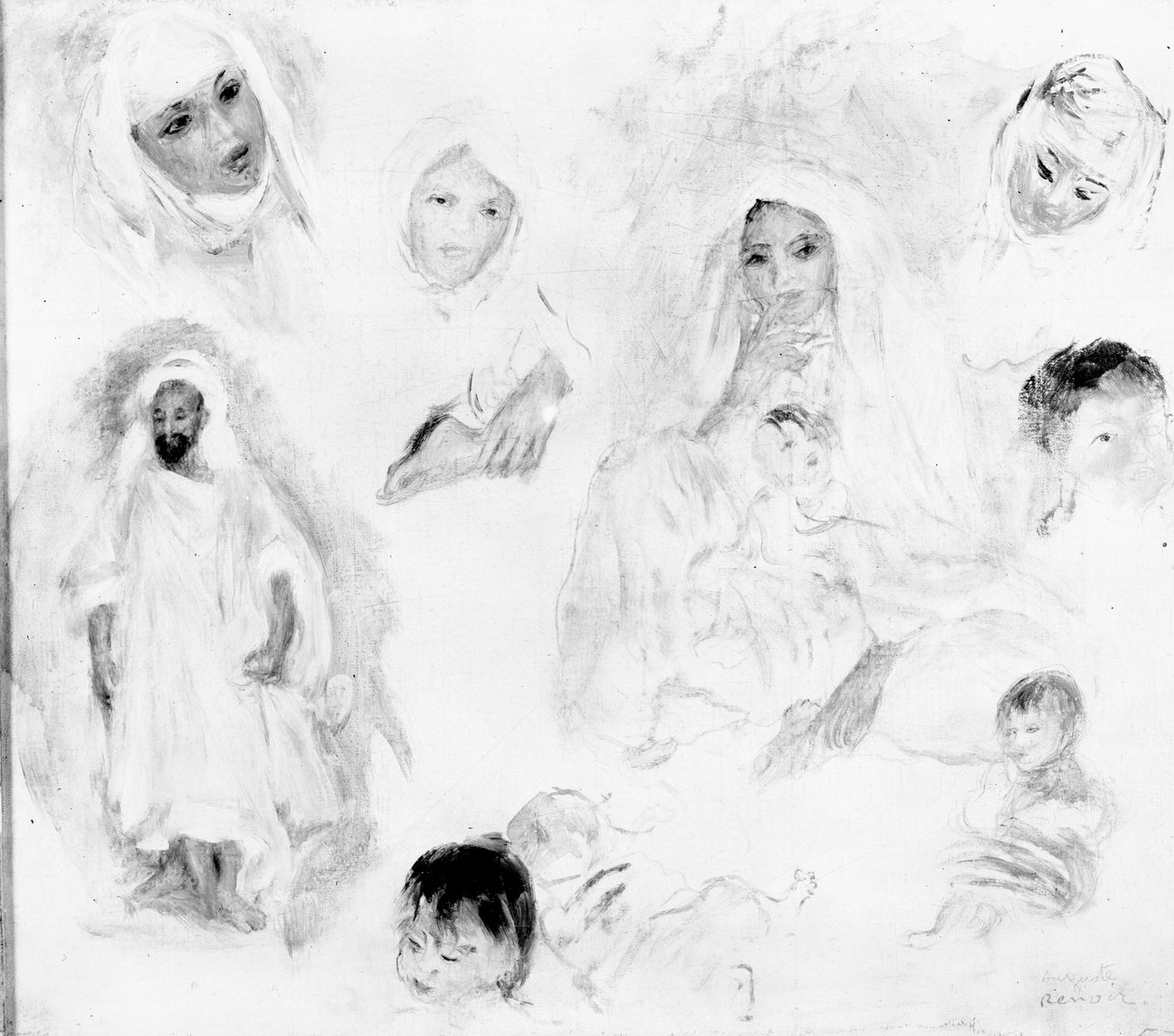 Árabes, 1881-82 de Pierre Auguste Renoir