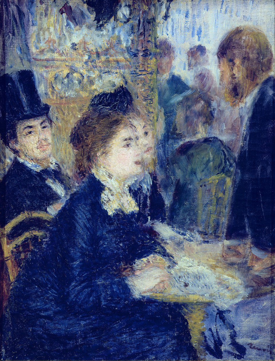 En el café, c.1877 de Pierre Auguste Renoir