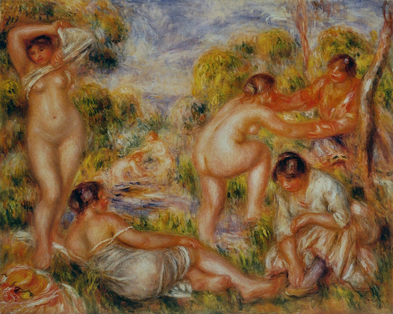 Bañistas de Pierre Auguste Renoir