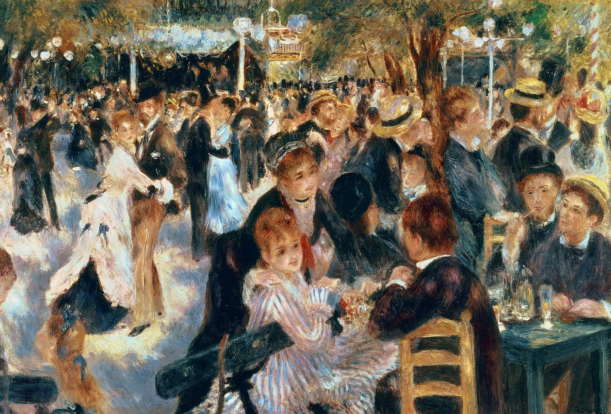 Baile en el Moulin de la Galette, 1876 de Pierre Auguste Renoir