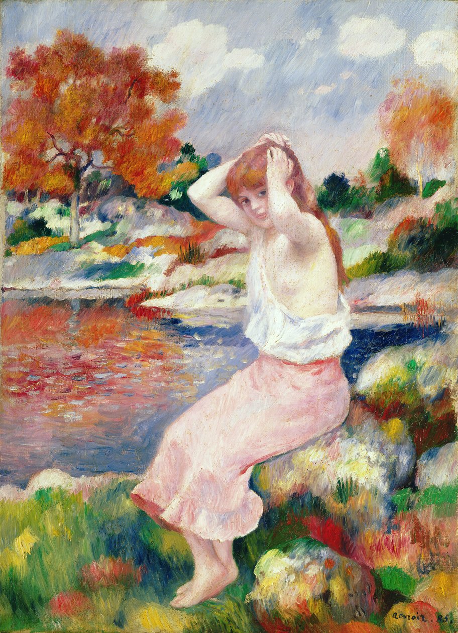 Bañista, 1885 de Pierre Auguste Renoir