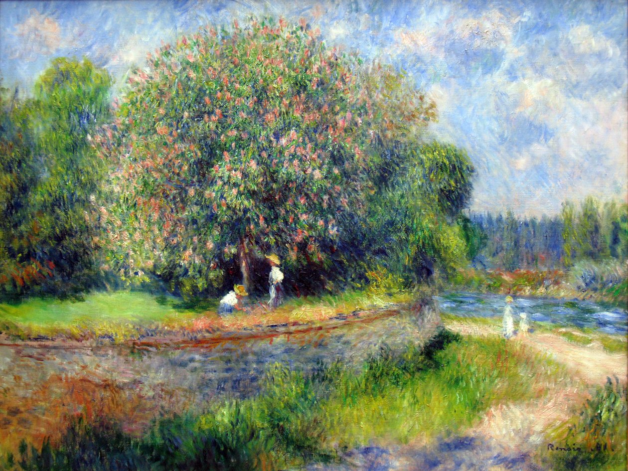 Castaño en flor de Pierre Auguste Renoir