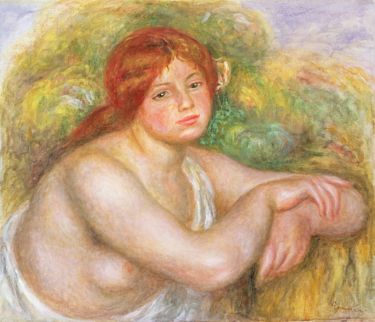 Busto de desnudo de Pierre Auguste Renoir