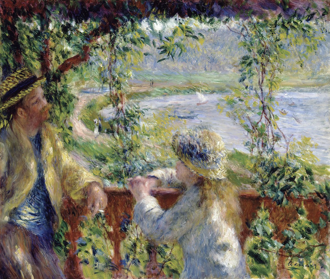 Junto al agua de Pierre Auguste Renoir