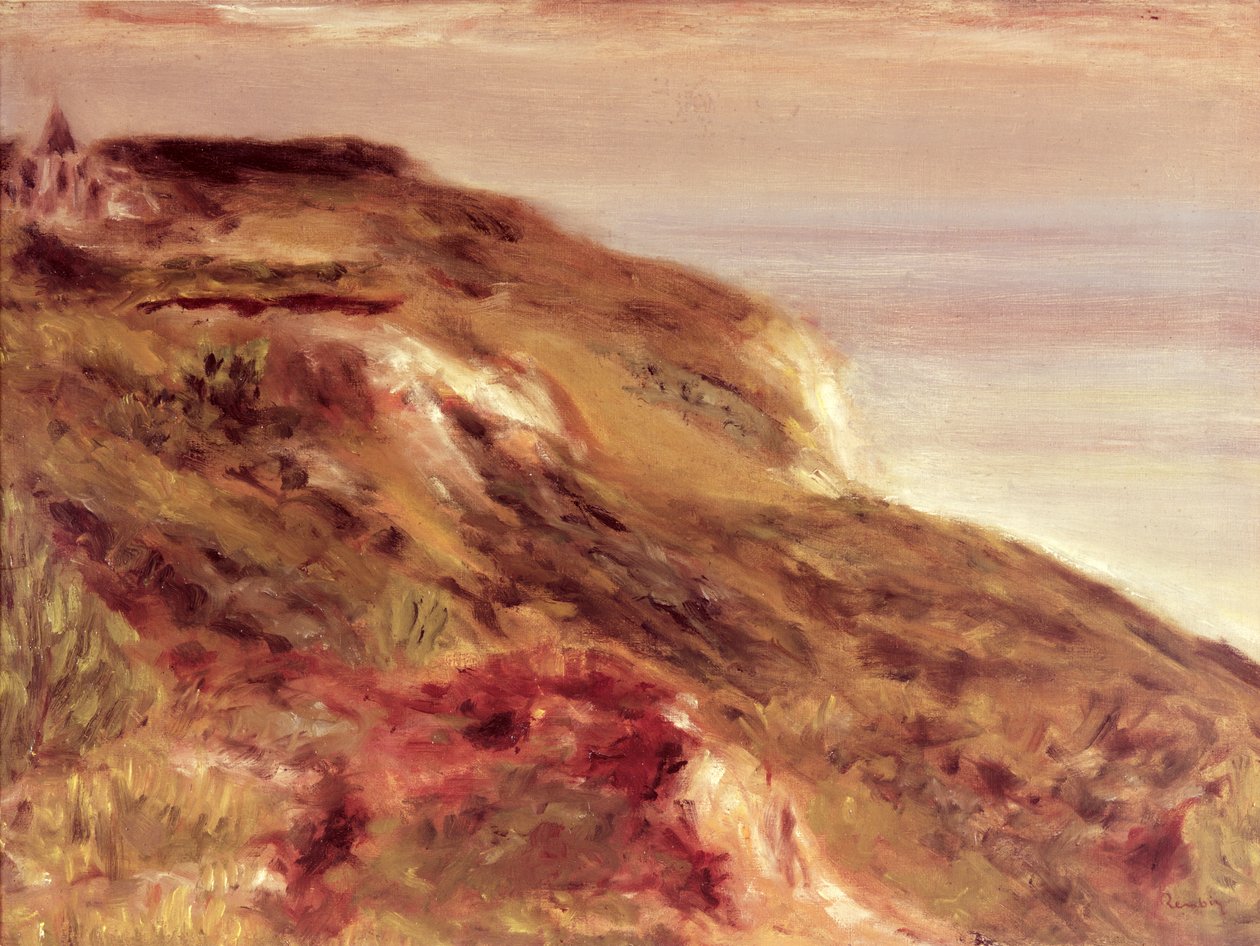 Iglesia en un acantilado de Pierre-Auguste Renoir