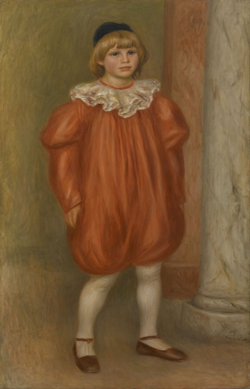 Claude Renoir en traje de payaso de Pierre Auguste Renoir