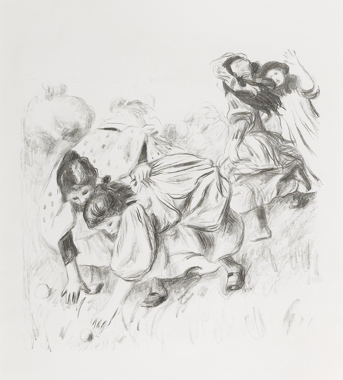 Niños jugando a la pelota de Pierre Auguste Renoir