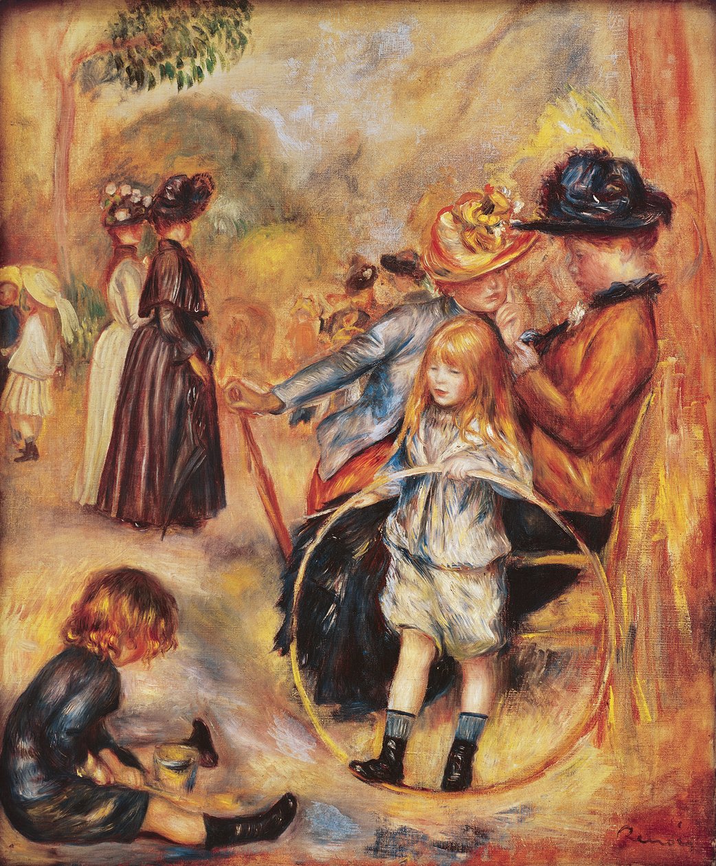 En los Jardines de Luxemburgo, 1883 de Pierre Auguste Renoir