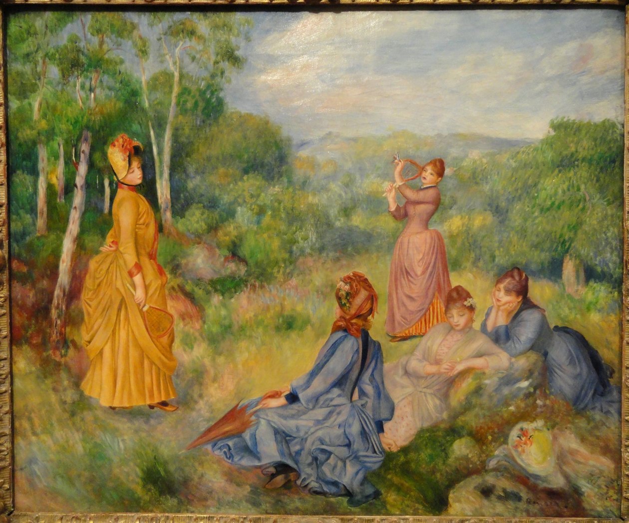Jóvenes jugando al volante de Pierre Auguste Renoir