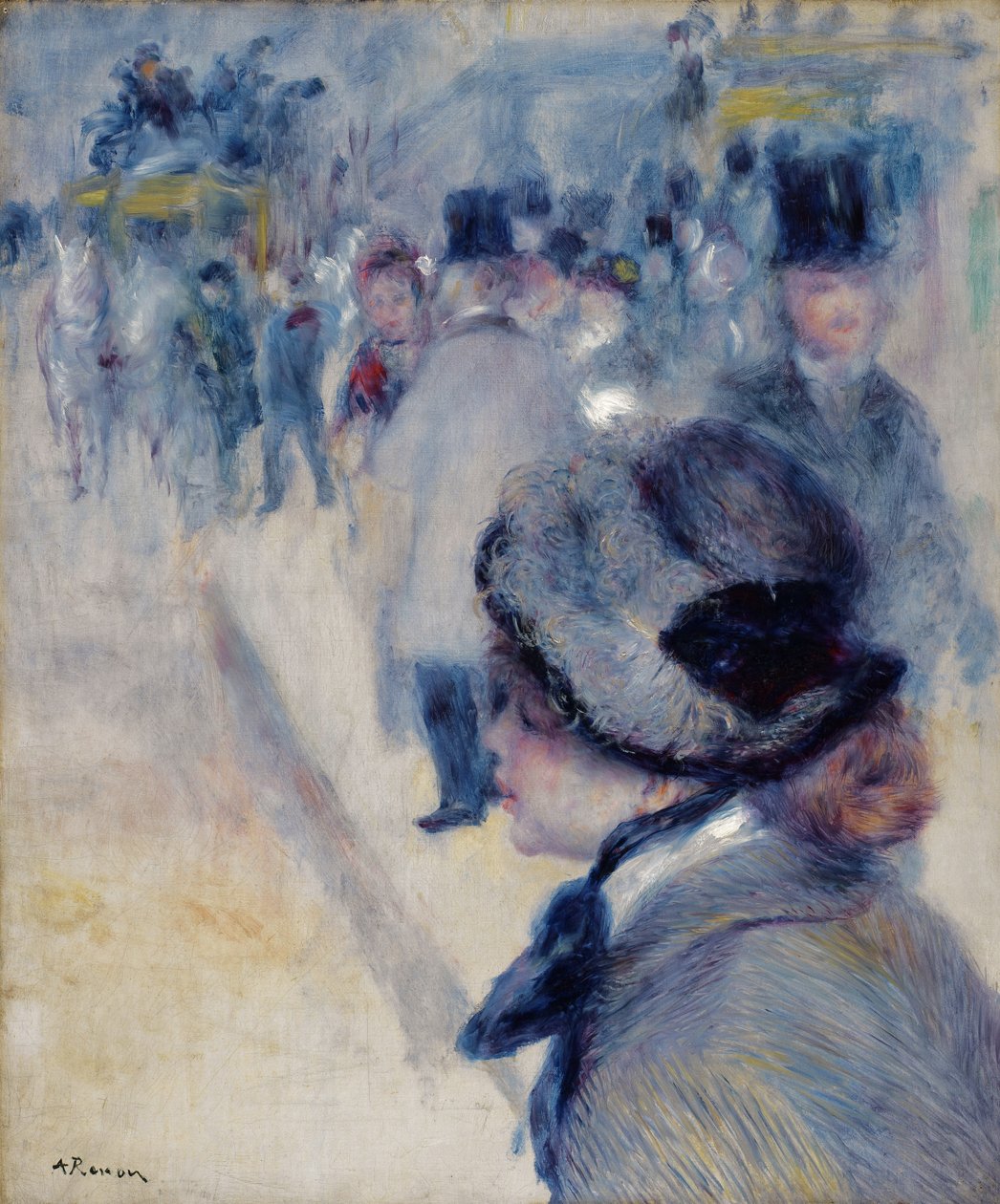 La Place Clichy, c.1880 de Pierre Auguste Renoir