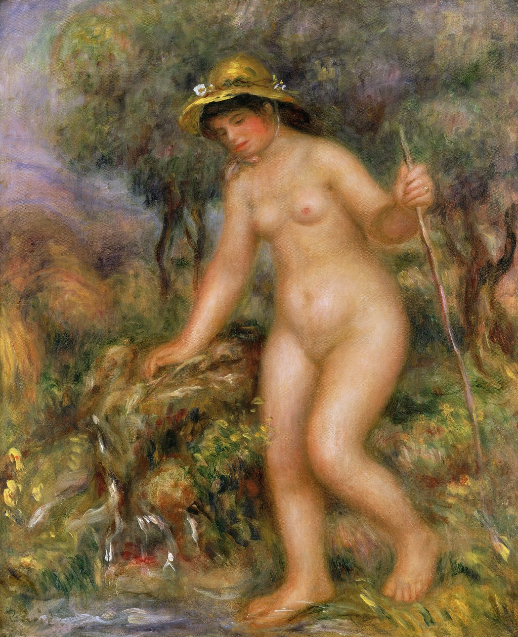 La Fuente o Gabrielle Desnuda de Pierre Auguste Renoir