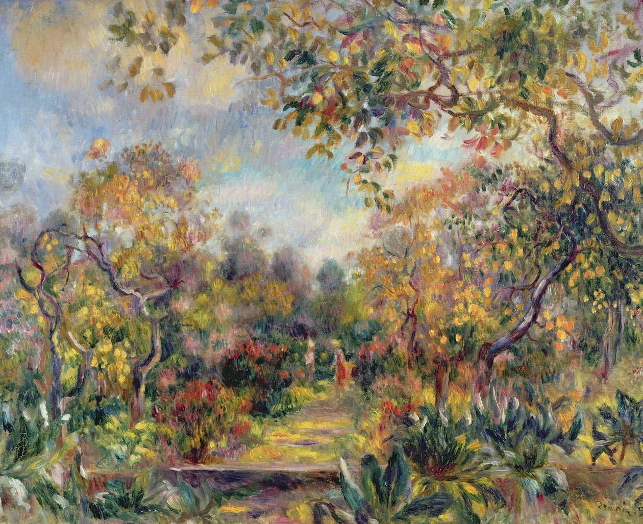Paisaje en Beaulieu, c.1893 de Pierre Auguste Renoir