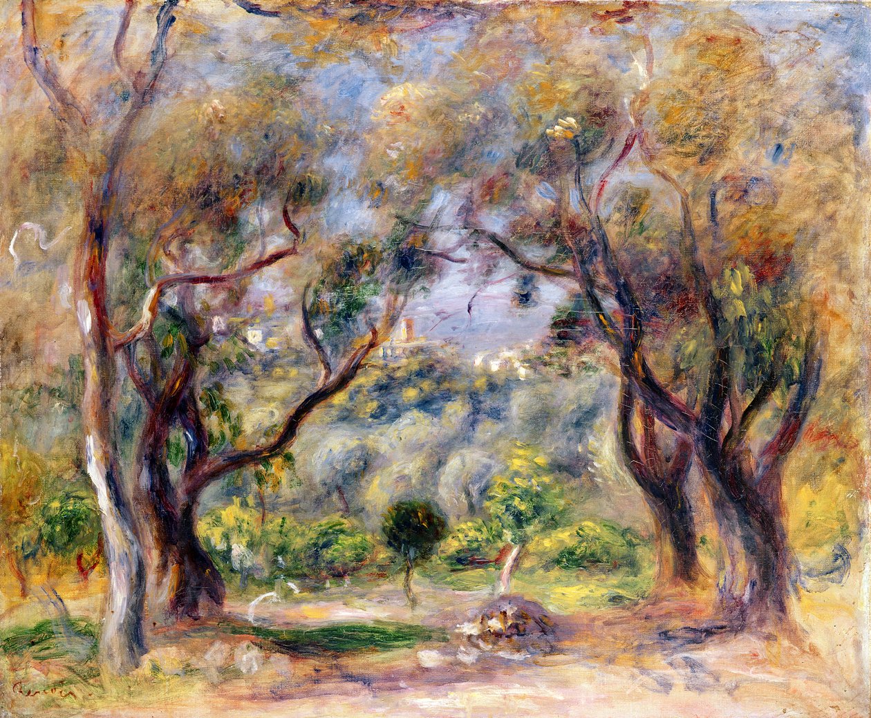 Paisaje en Cagnes de Pierre Auguste Renoir