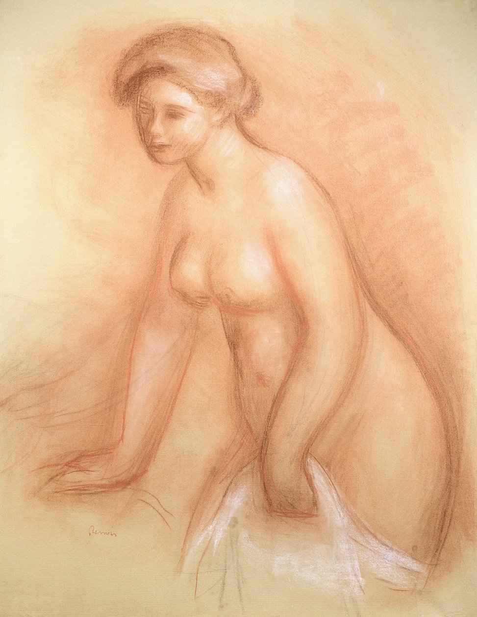 Gran bañista, c.1885-86 de Pierre Auguste Renoir