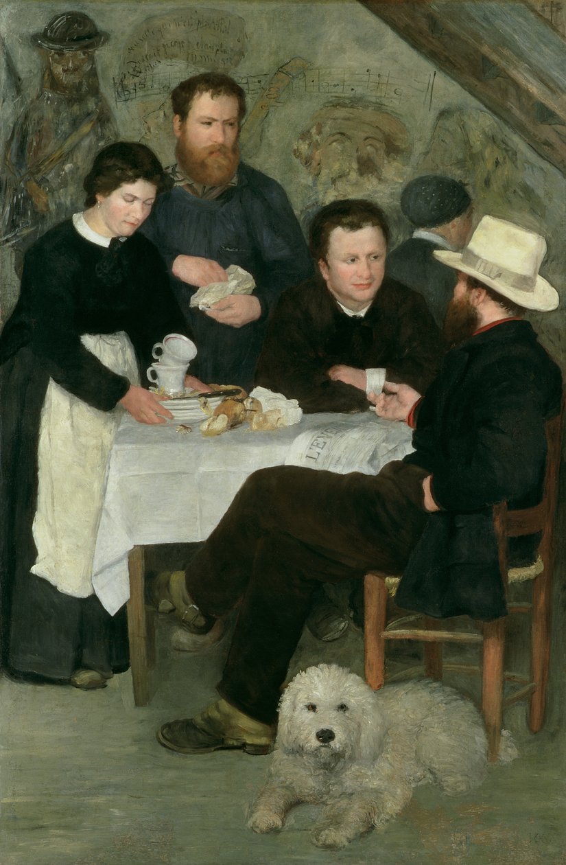 La taberna de la Madre Anthony, 1866 de Pierre Auguste Renoir