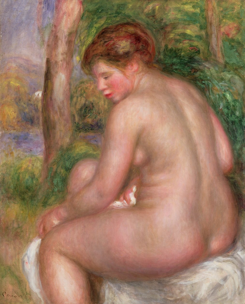 Desnudo, vista trasera de Pierre Auguste Renoir