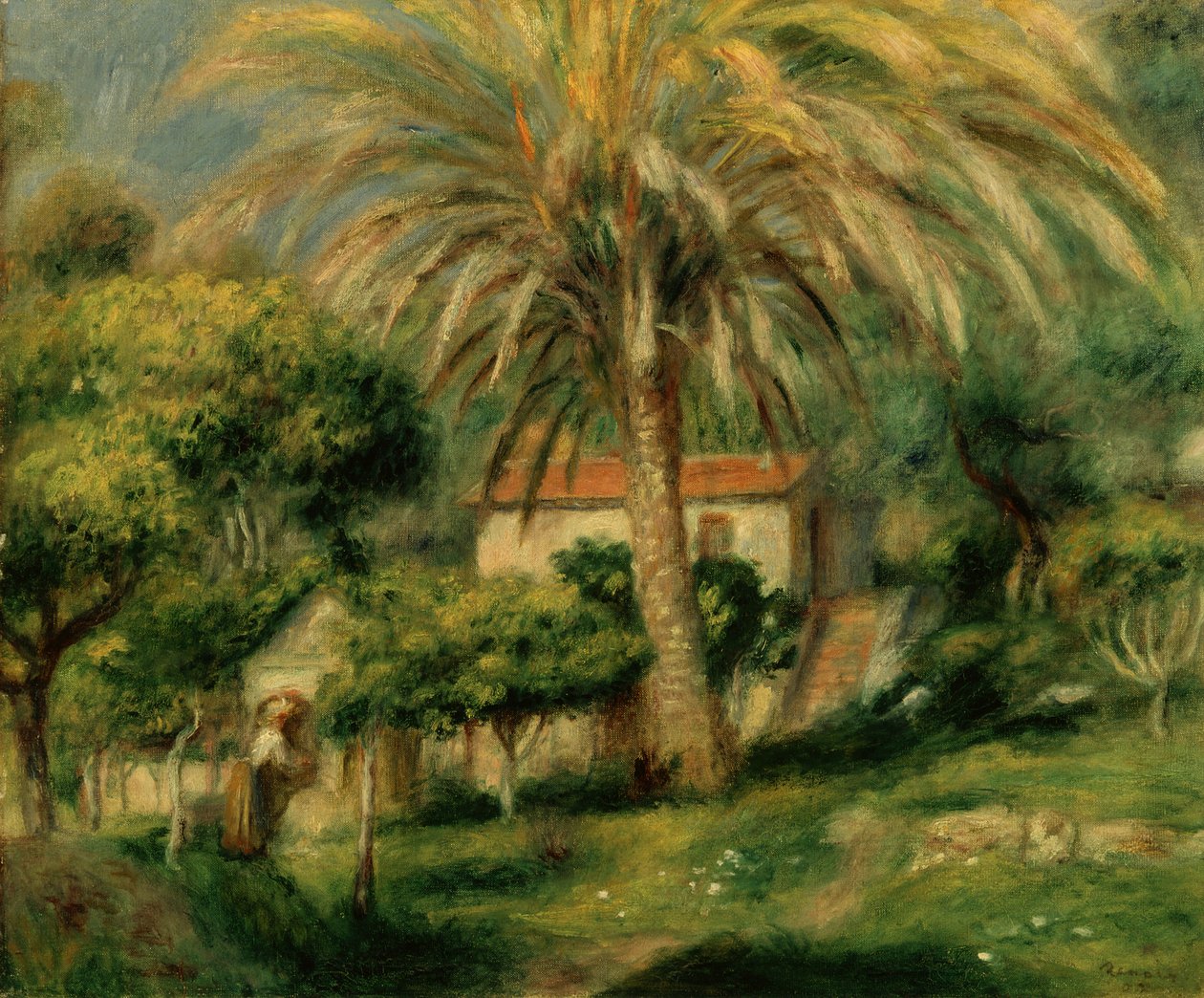 Palmeras, 1902 de Pierre Auguste Renoir