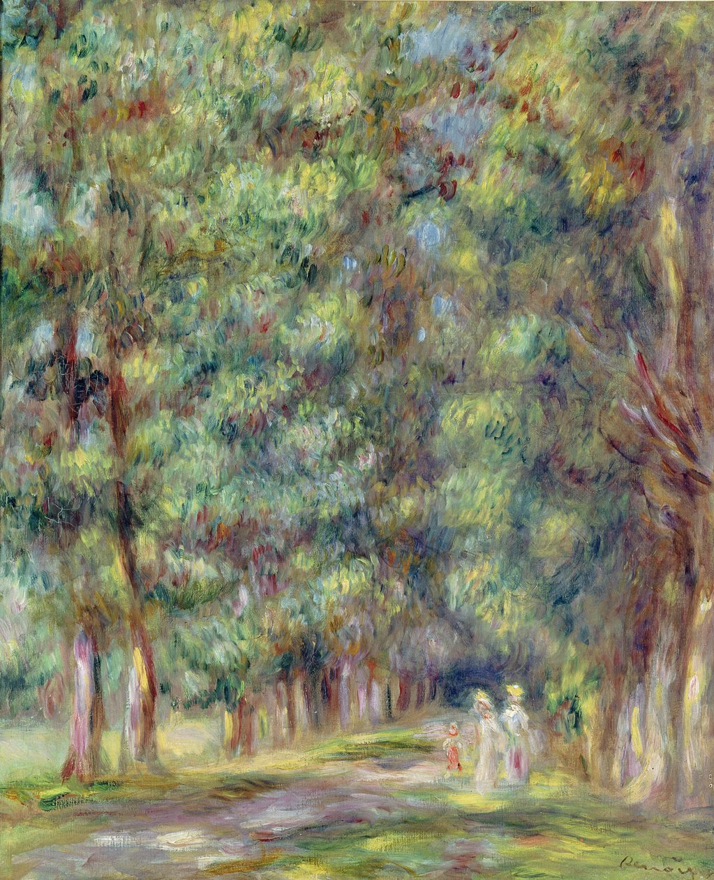 Camino en un bosque, 1910 de Pierre Auguste Renoir