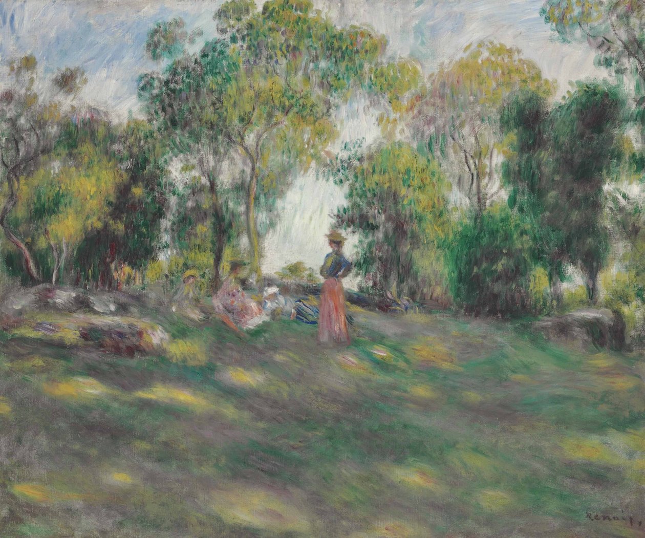 Paisaje con figuras de Pierre Auguste Renoir