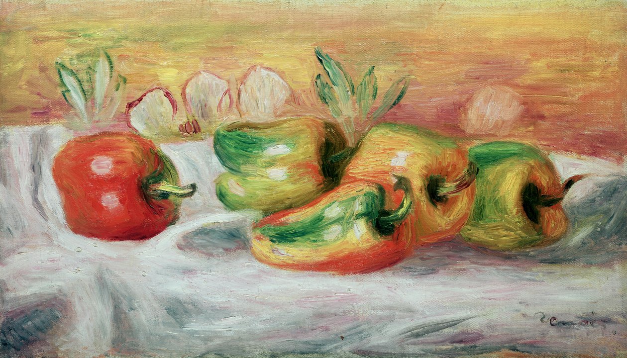 Pimientos, 1912 de Pierre Auguste Renoir
