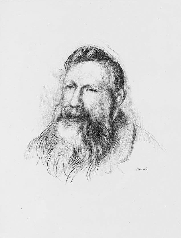 Retrato de Auguste Rodin de Pierre Auguste Renoir