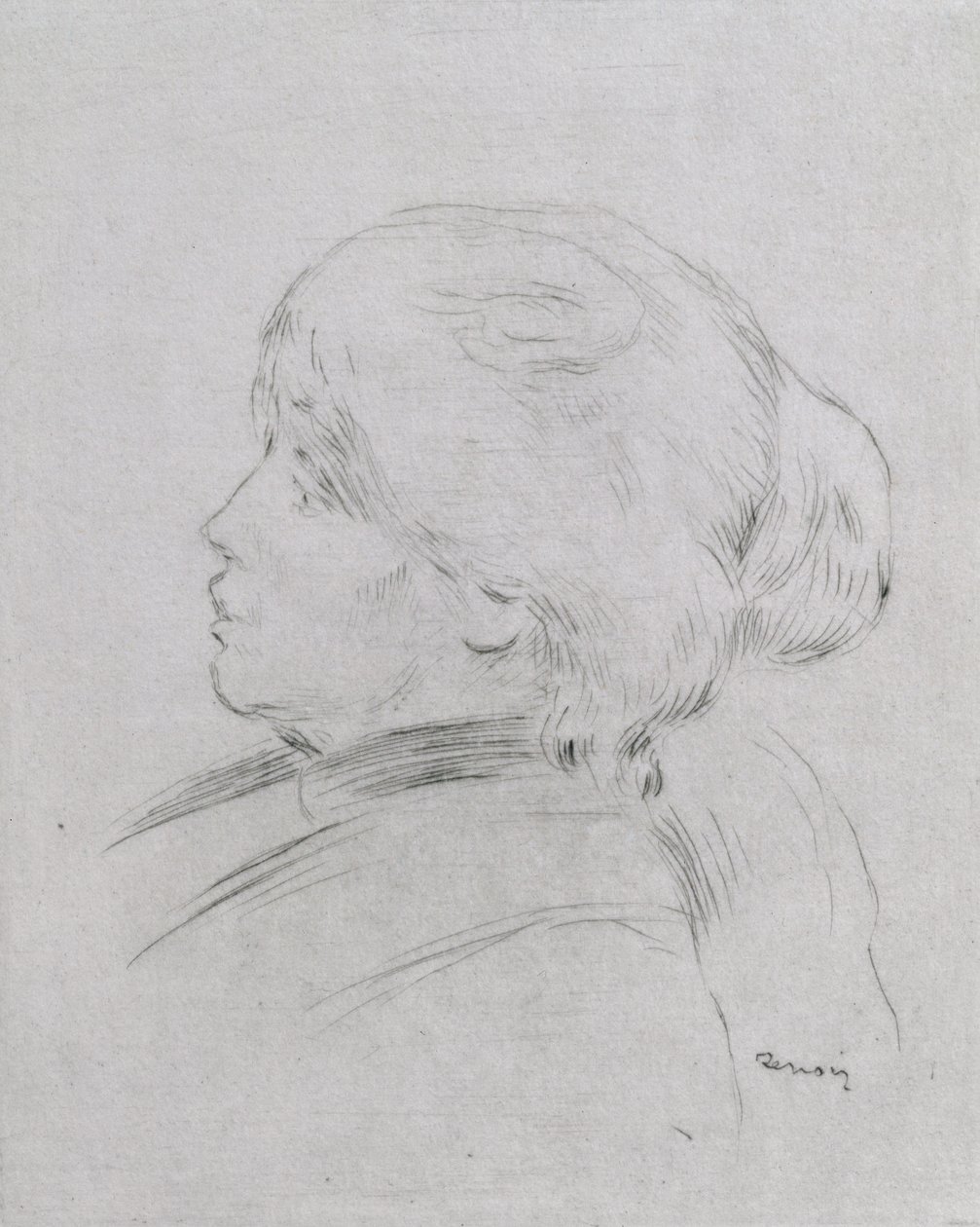 Retrato de Berthe Morisot (1841-95) 1892-3, pub. 1924 de Pierre Auguste Renoir