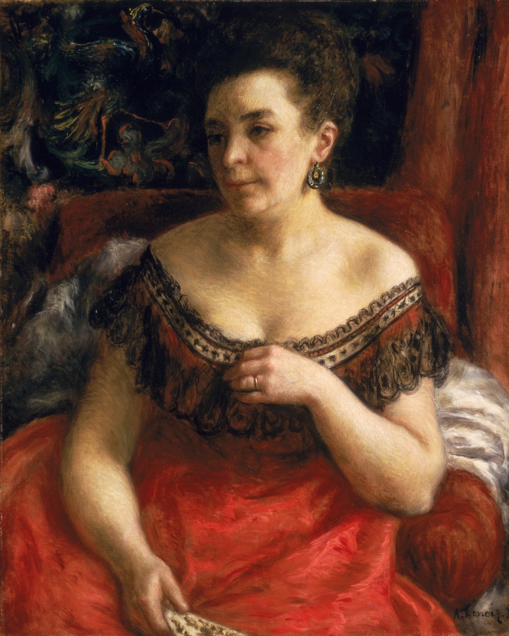 Retrato de Blanche Marie Renoir (de soltera Blanc) de Pierre Auguste Renoir