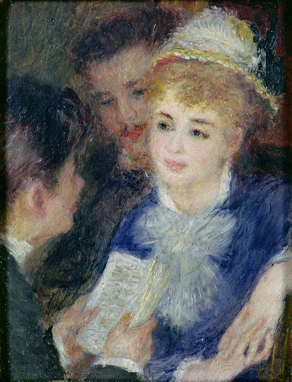 Leyendo el papel de Pierre-Auguste Renoir