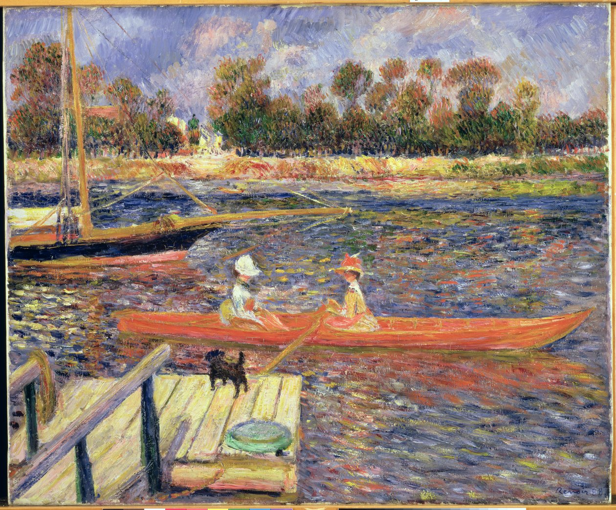 Barco rojo, Argenteuil, 1888 de Pierre Auguste Renoir