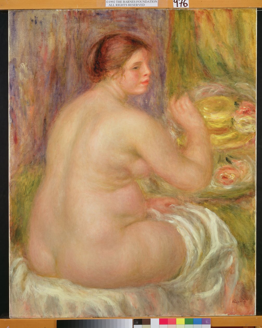 Desnudo Sentado, la Mujer Embarazada de Pierre Auguste Renoir