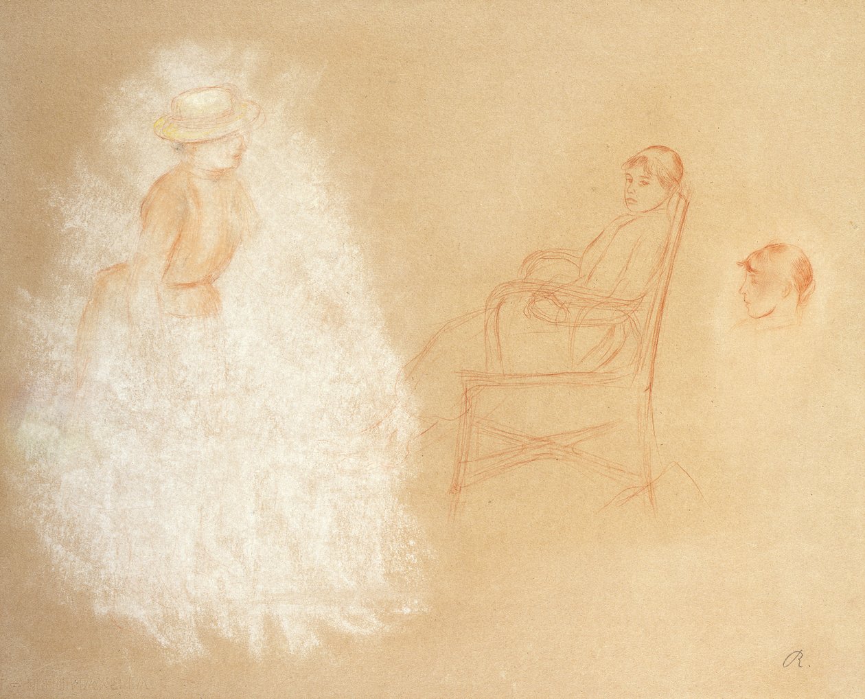 Estudios de mujeres de Pierre-Auguste Renoir